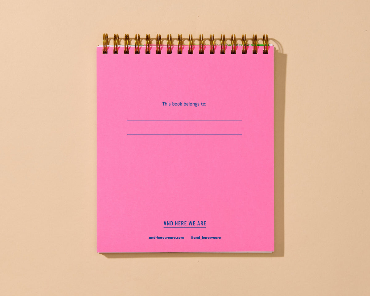 Violets Letterpress Doodlebook (Unlined)