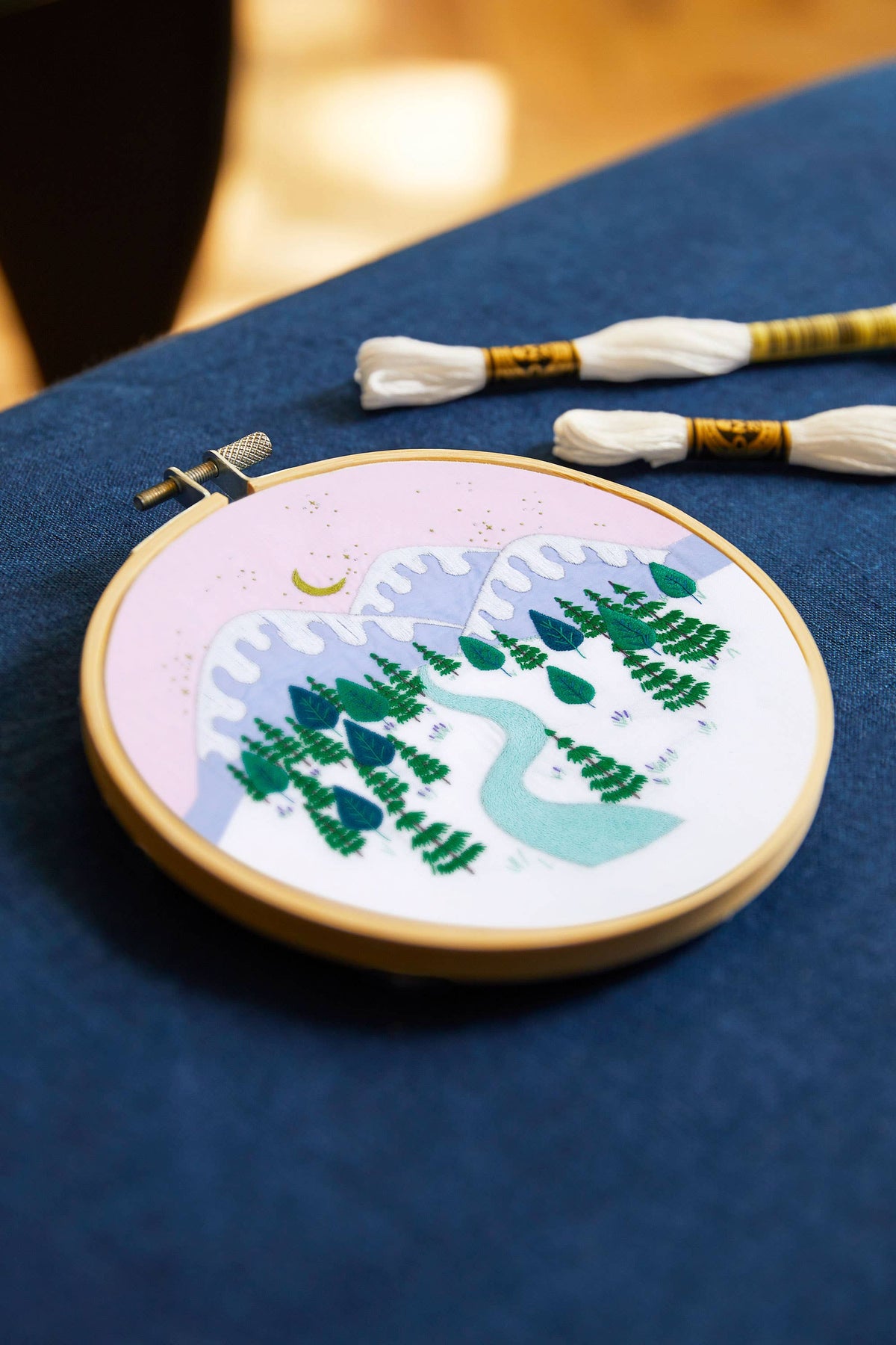 Winter Landscape Embroidery Kit