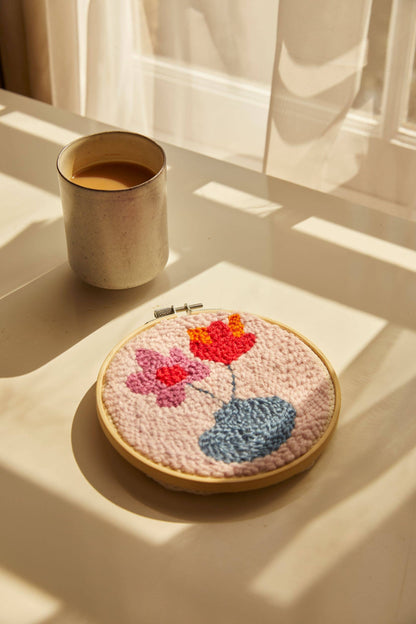 Gentle Flowers Punch Needle Kit