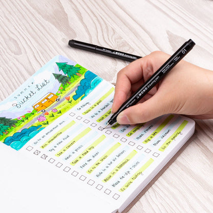 Black Drawing Pens - 3-Pack