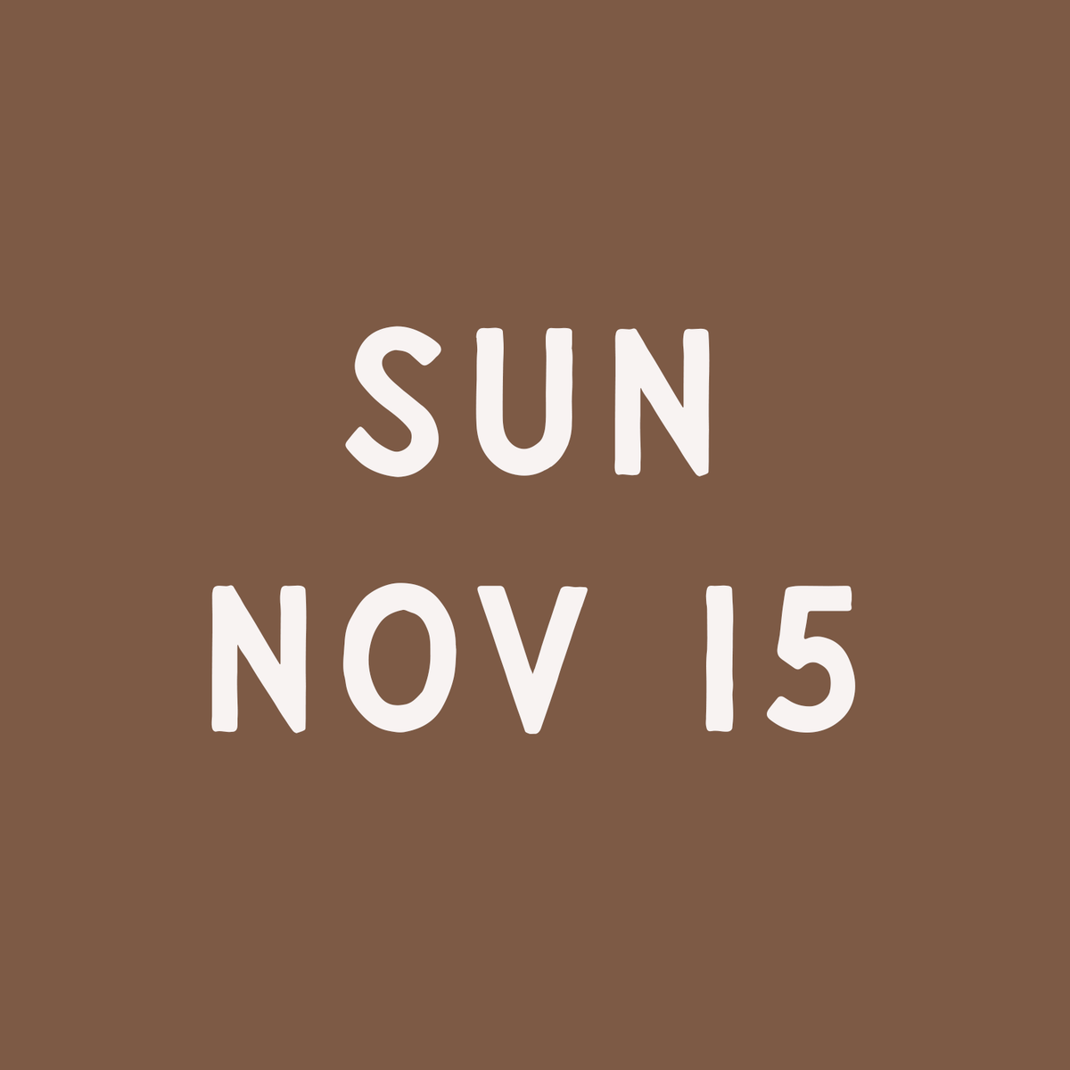 11/15 Weekend Craft Club!
