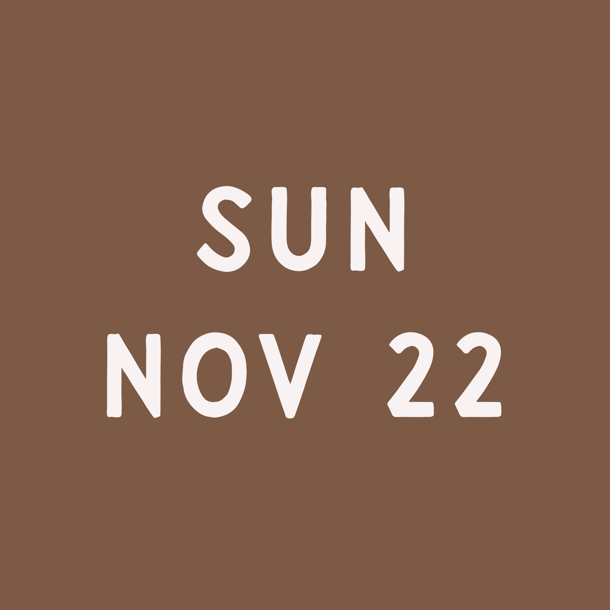 11/22 Weekend Craft Club!